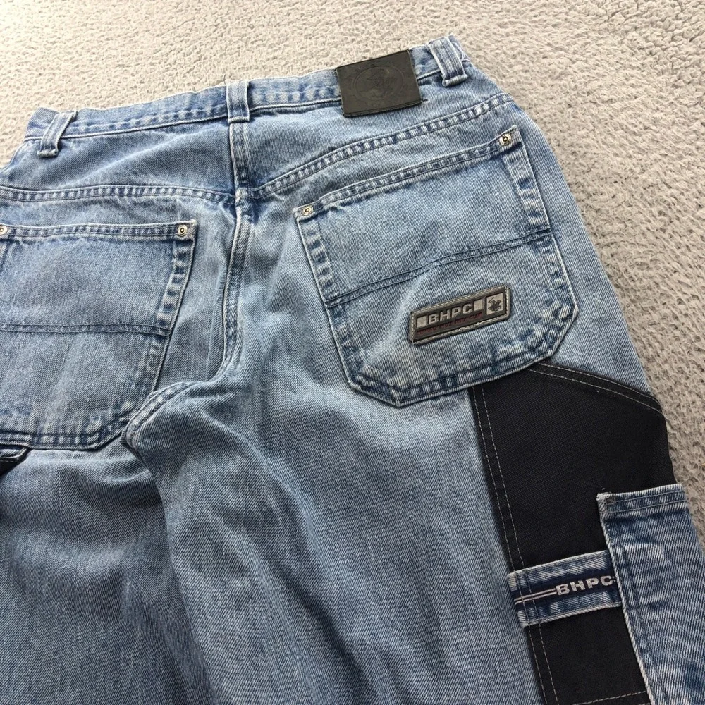 Vintage BHPC Jeans Mens 32x32 Blue Baggy 90s Skater Grunge Carpenter Hip Hop Y2K